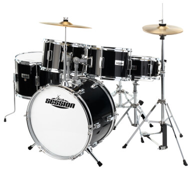XDrum Junior Pro Kinder Schlagzeug Black inkl. Schule + DVD - unvollständig! 