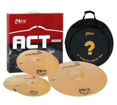 Mes DRUMS Act Series Beckenset, 14"HH, 16" Crash, 20" Ride 