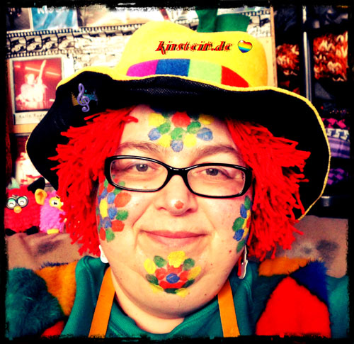 Susanne als Clown