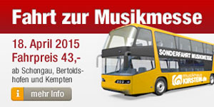 Das Musikhaus Kirstein bietet auch 2015 wieder eine Messefahrt an.