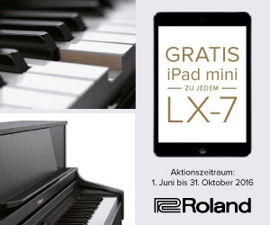 Roland LX-7 Digitalpiano kaufen, gratis iPad mini 2 dazubekommen!