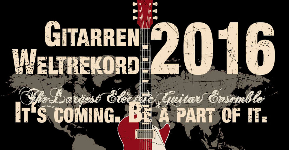 Die Kulturfabrik Airfield möchte einen neuen Gitarrenweltrekord aufstellen.