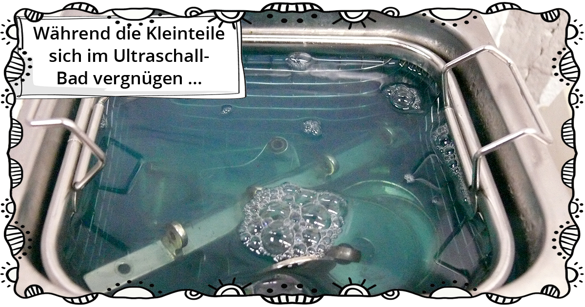 Ultraschallbad Kleinteile Tuba