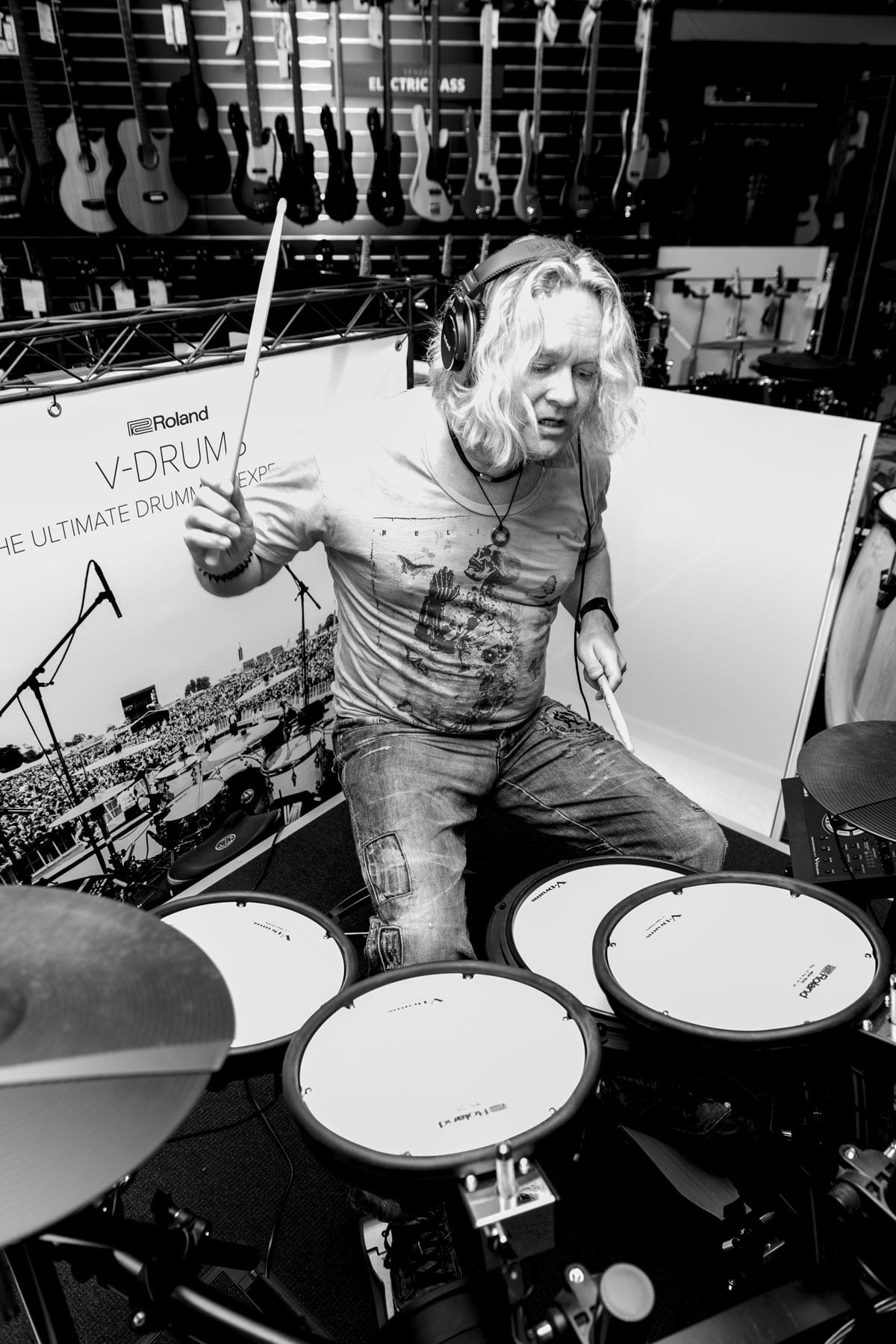 Dirk Brand im Musikhaus Kirstein in Schongau 2018