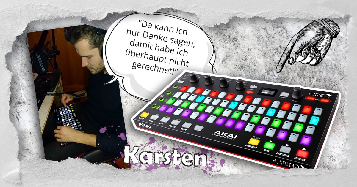 Karsten aus Brandenburg hat einen Akai Professional Fire gewonnen.