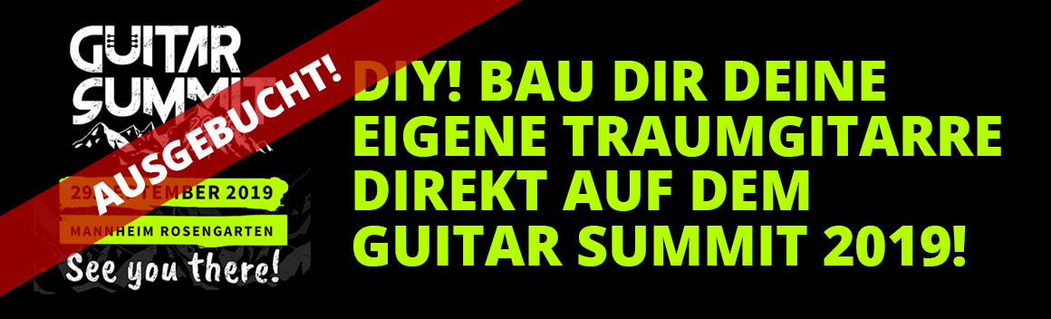 Der Kirstein-DIY-Gitarrenworkshop war im Vorfeld der Guitar Summit 2019 sehr schnell ausgebucht.