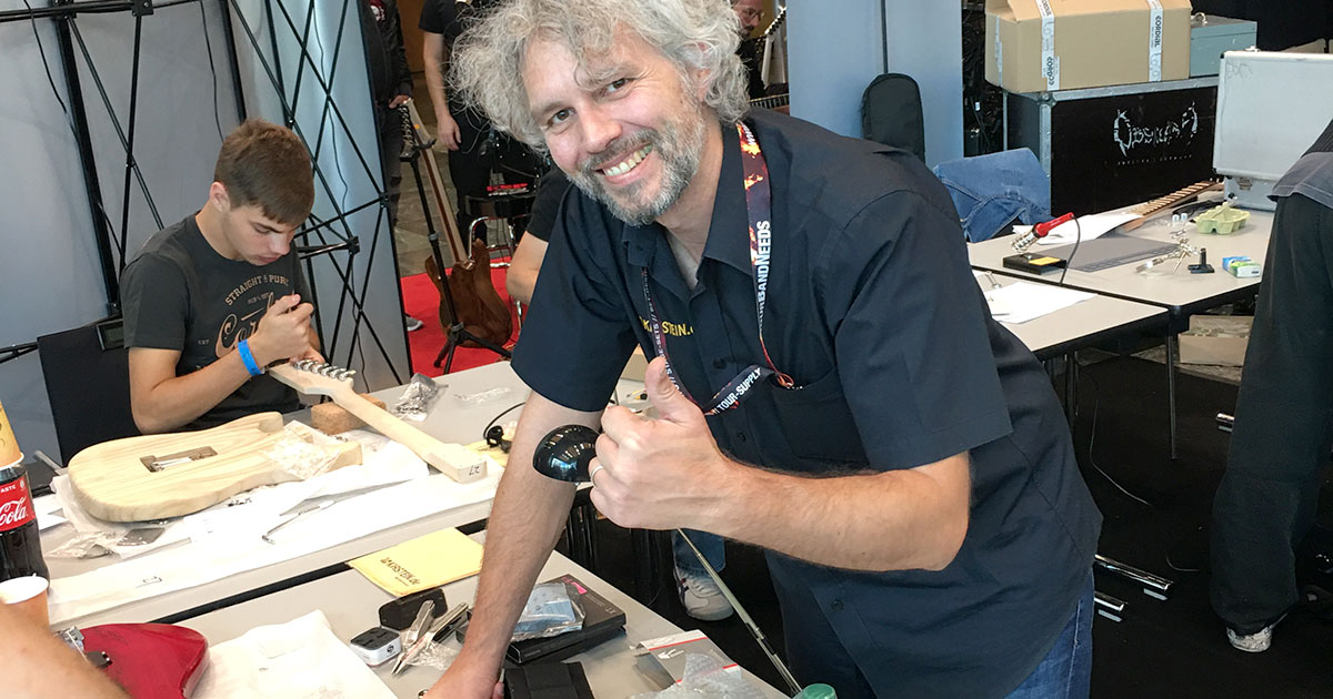 Alle hatten Spaß beim Kirstein-Workshop auf der Guitar Summit 2019!