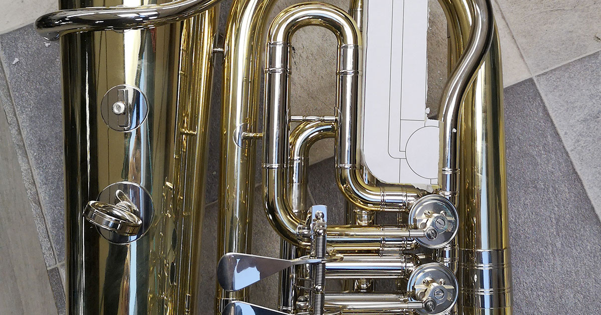 Ventilnachrüstung bei einer Es-Tuba