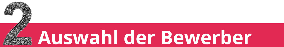 Testaktion Mikrofonständer: Auswahl der Bewerber