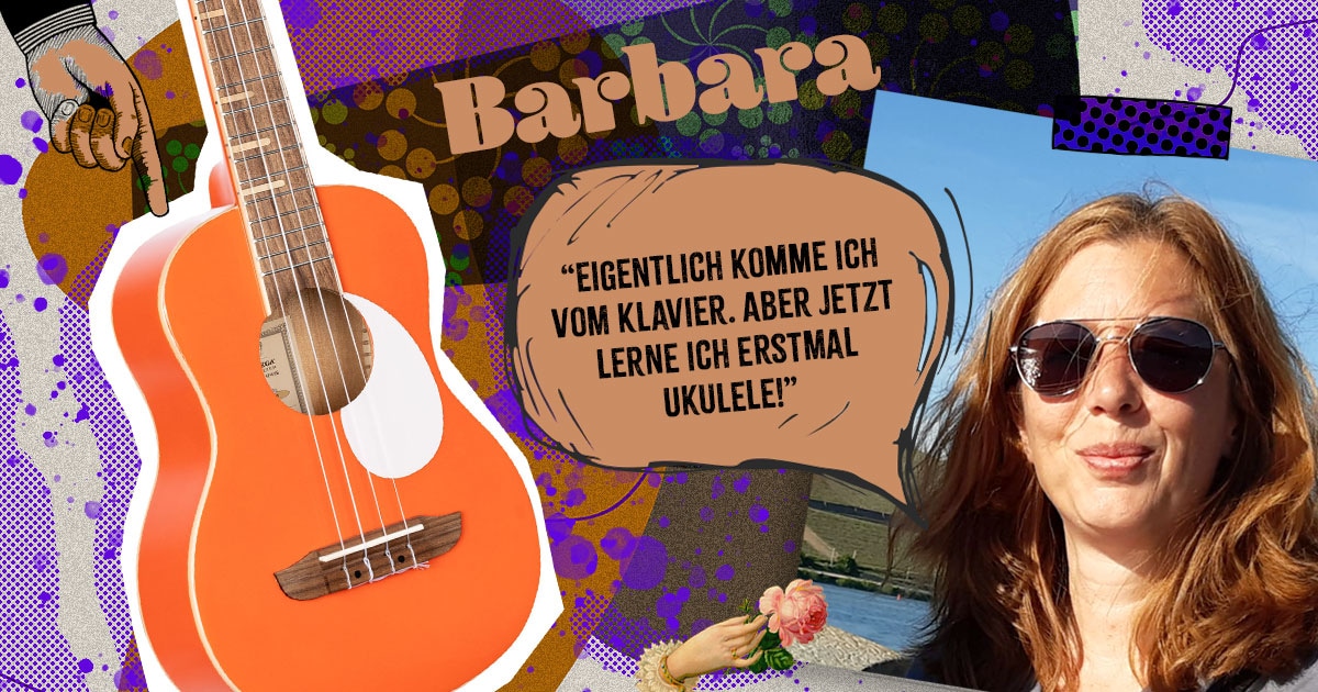 Barbara aus Berlin hat die Ortega RUGA-ORG Ukulele Orange gewonnen.