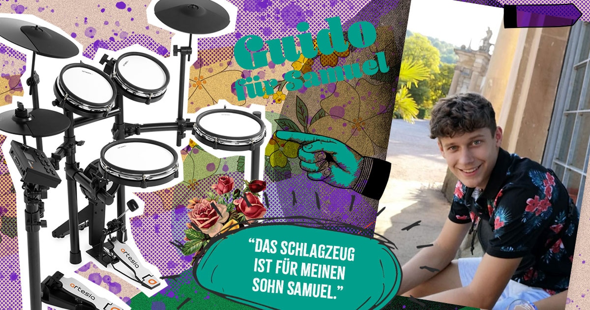 Guido aus Baden-Württemberg hat das Artesia Legacy a50 E-Drum Kit gewonnen.