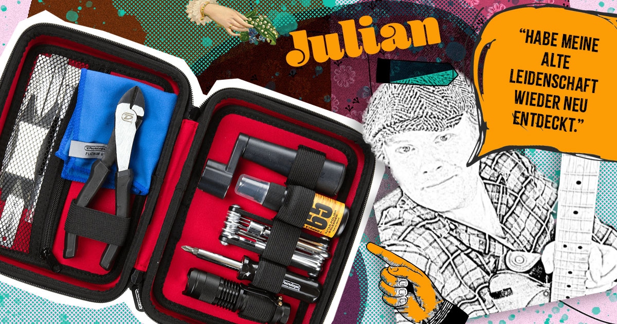 Julian aus Nordrhein-Westfalen hat das Dunlop System 65 Complete Guitar Setup Kit gewonnen.
