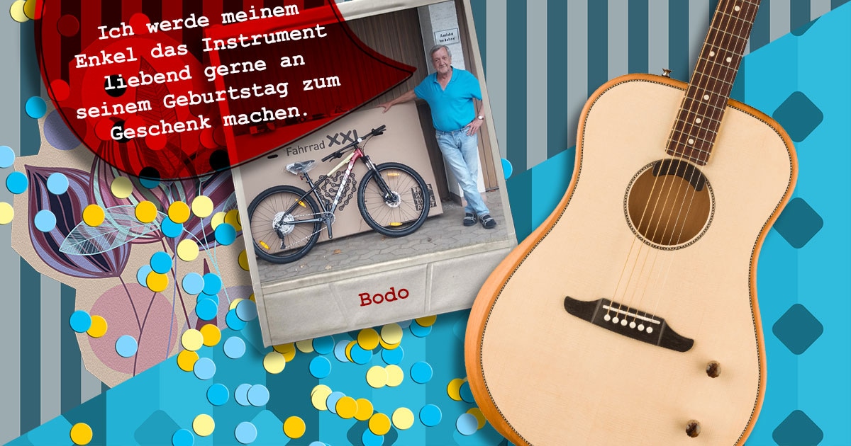 Bodo aus Unterfranken hat eine Fender Highway Series Dreadnought Natural gewonnen.