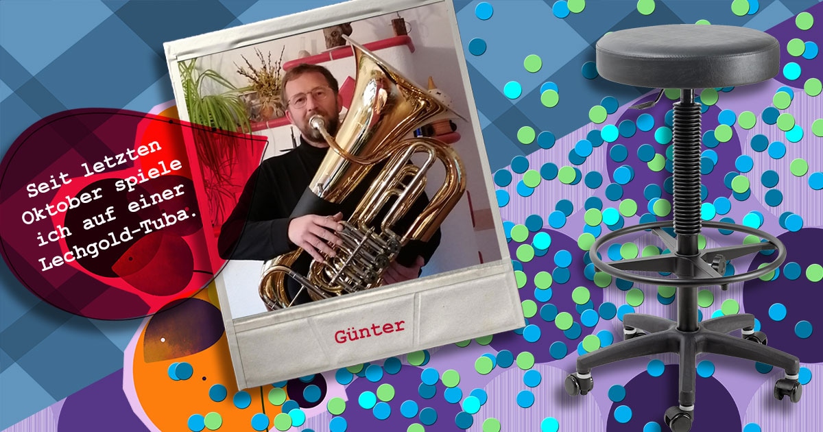 Günter aus Niederösterreich hat einen K&M 14089 Gitarrenhocker gewonnen.