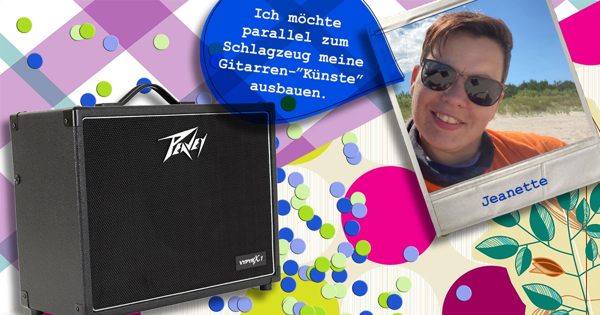 Jeanette aus Mecklenburg-Vorpommern hat einen Peavey VYPYR X1 gewonnen.