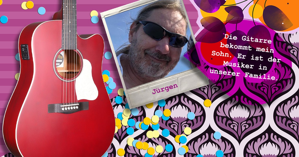 Jürgen aus Niedersachsen hat eine Anchor Guitars New York RED CW AE gewonnen.
