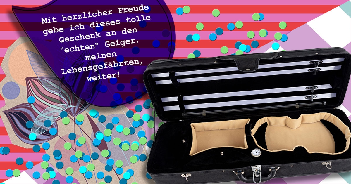 Maike aus Hessen hat einen Petz F7C Violinkoffer gewonnen.