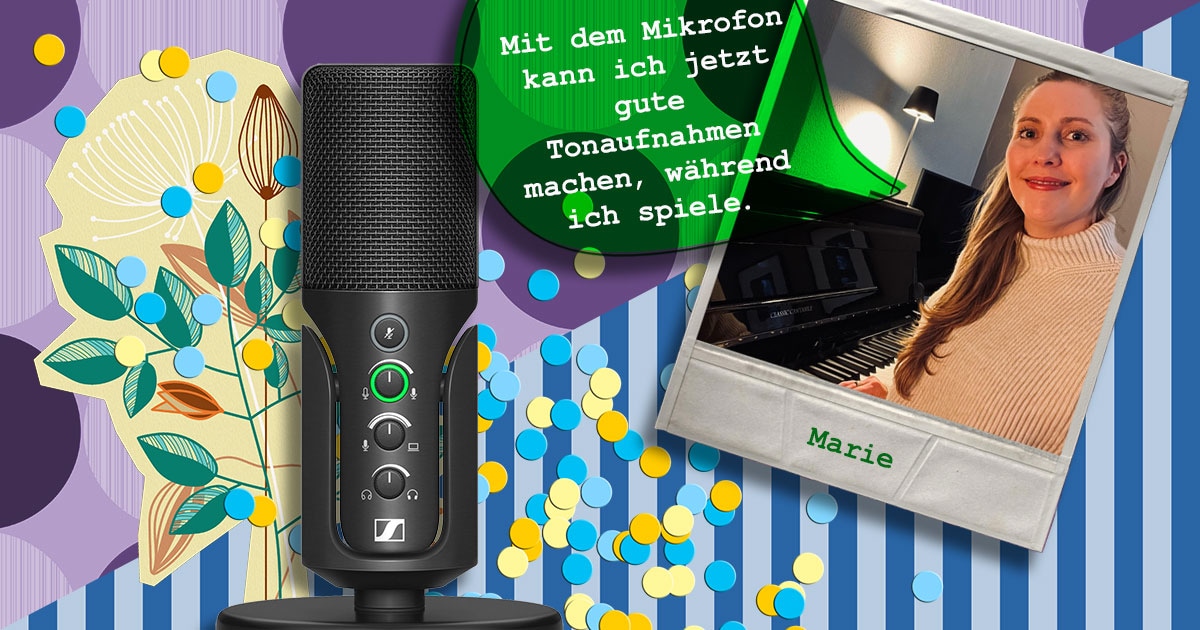 Marie aus Hamburg hat ein Sennheiser Profile gewonnen.