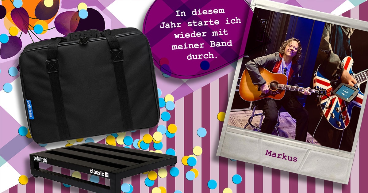 Markus aus Berlin hat ein Pedaltrain Classic JR SC inkl. Softcase gewonnen.