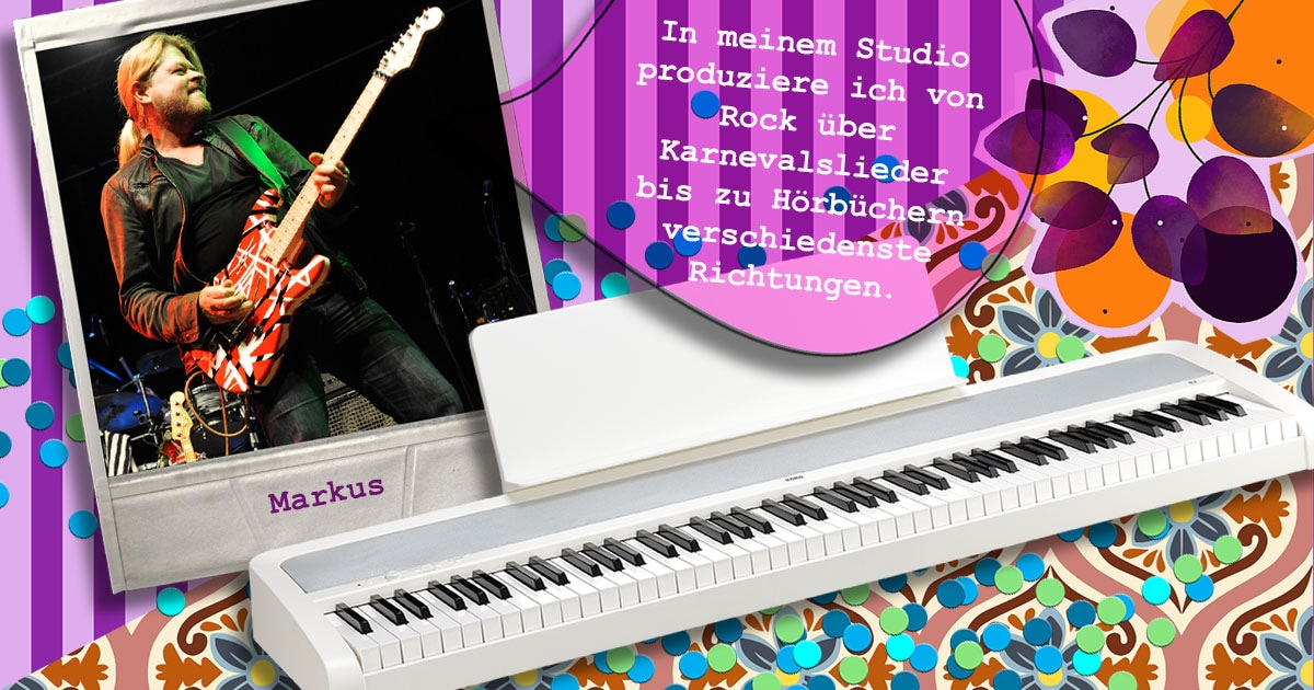 Markus aus dem Ruhrgebiet hat ein Korg B2 WH Digitalpiano gewonnen.