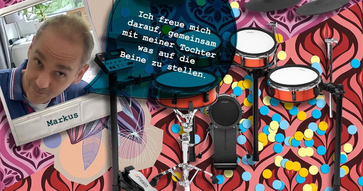 Markus aus Nordrhein-Westfalen hat ein Artesia Legacy a250 E-Drum Kit gewonnen.