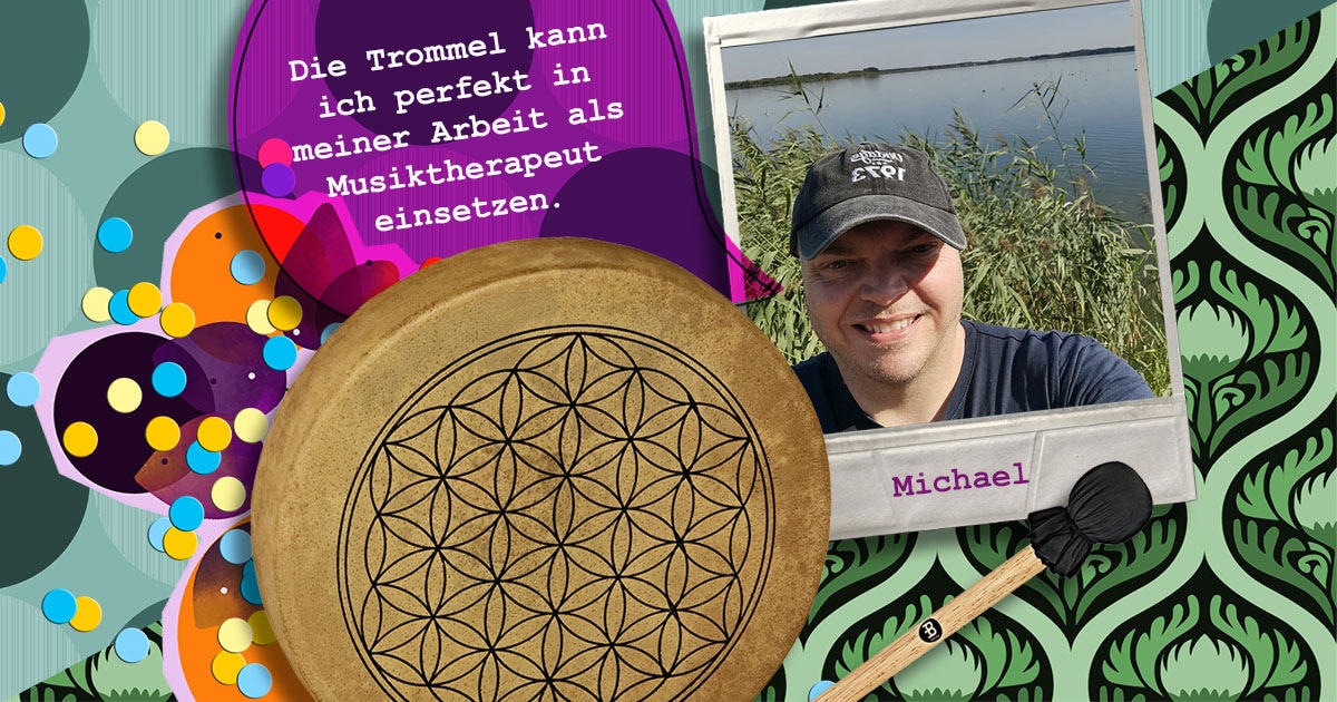 Michael aus Oberfranken hat eine Meinl Sonic Energy HOD15-FOL Frame Drum "Blume des Lebens" gewonnen.