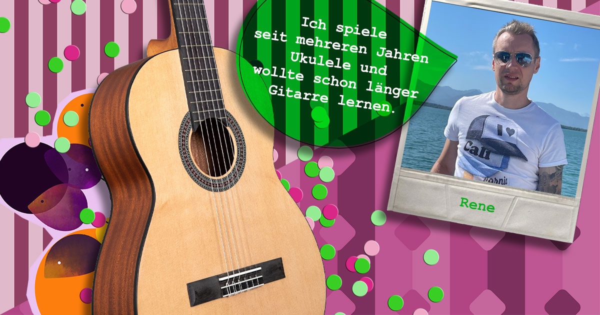 Rene aus Baden-Württemberg hat eine Cascha Stage Series Konzertgitarre 4/4 gewonnen.