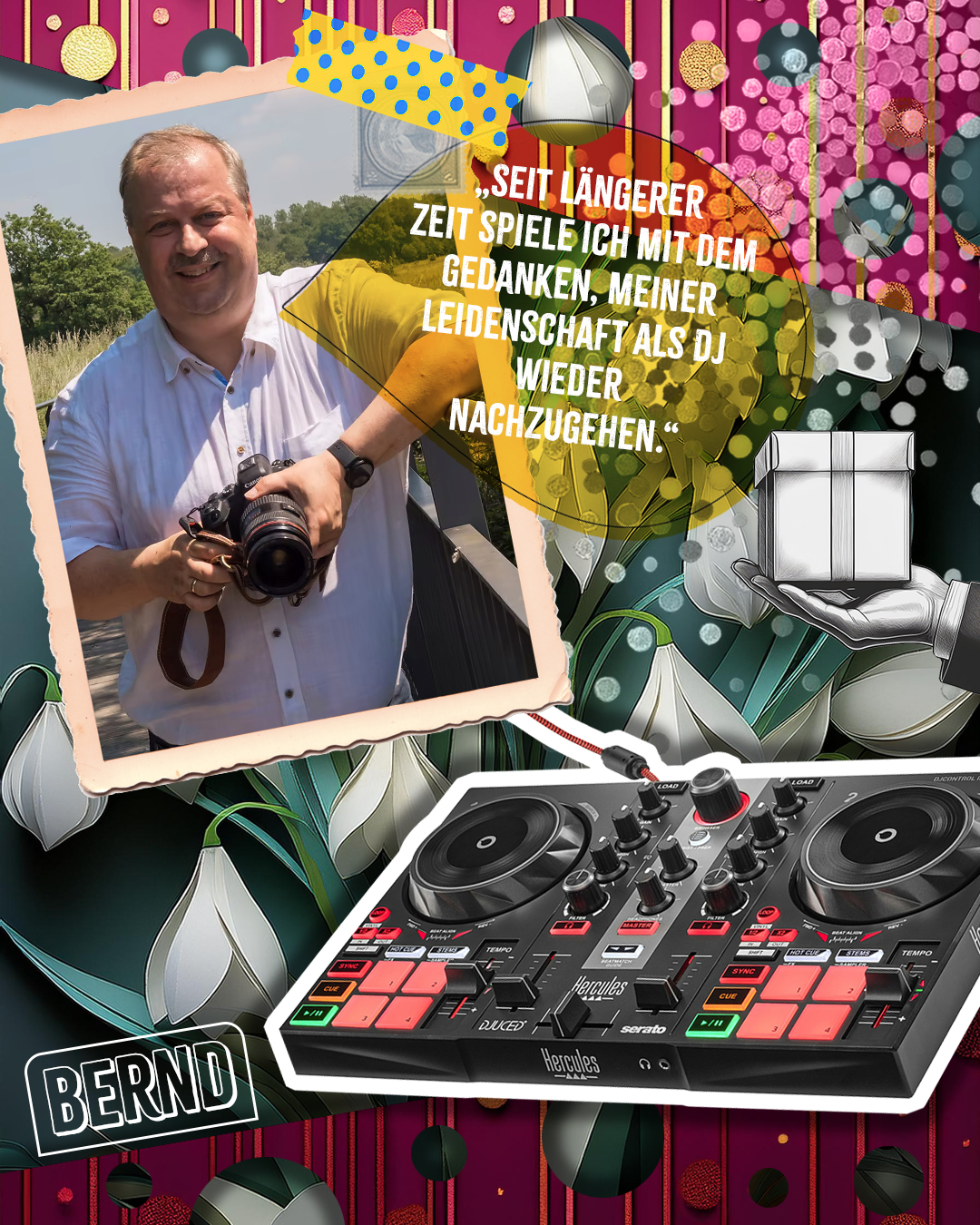 Gewinnercollage: Gewinner Bernd aus Nordrhein-Westfalen