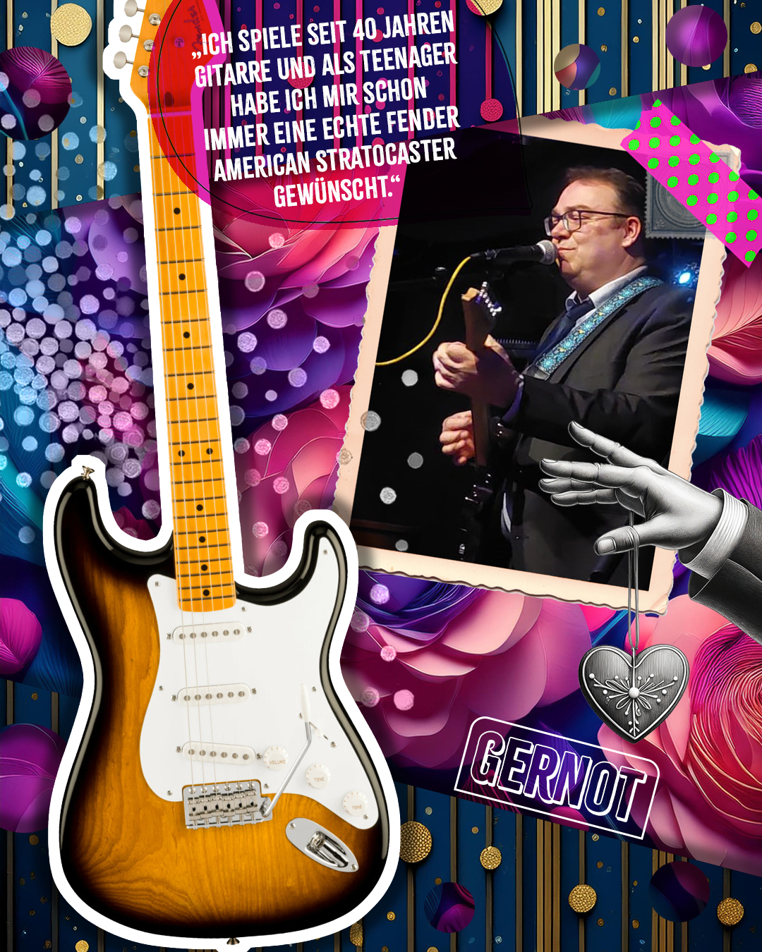 Gewinnercollage: Gewinner Gernot aus Unterfranken