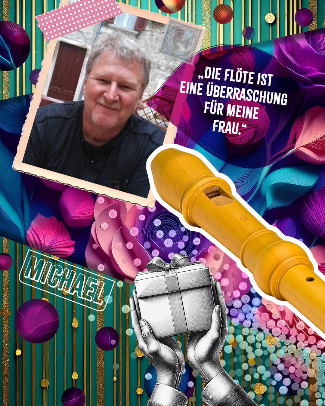 Gewinnercollage: Gewinner Michael aus dem Ostallgäu