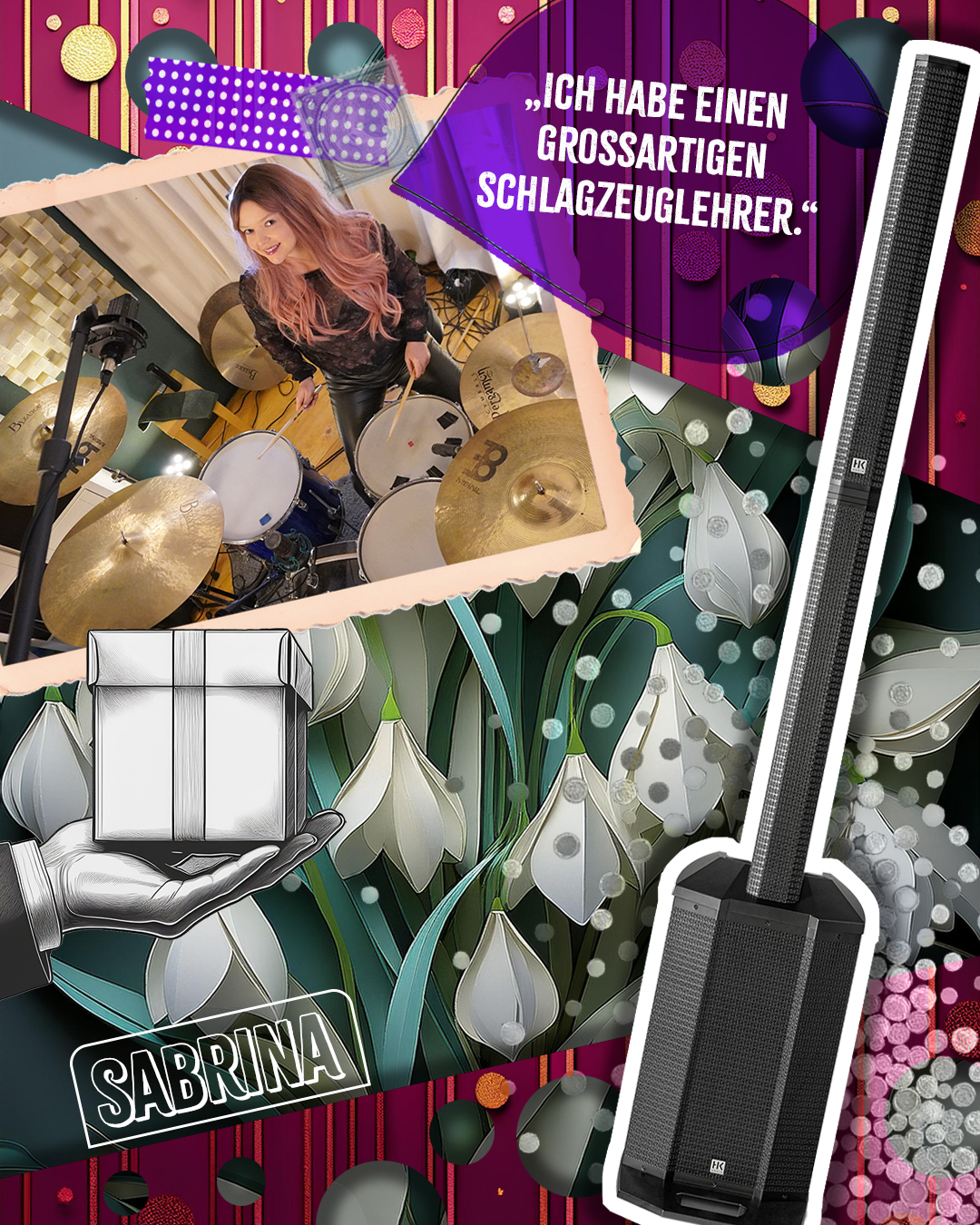 Gewinnercollage: Gewinnerin Sabrina aus Österreich