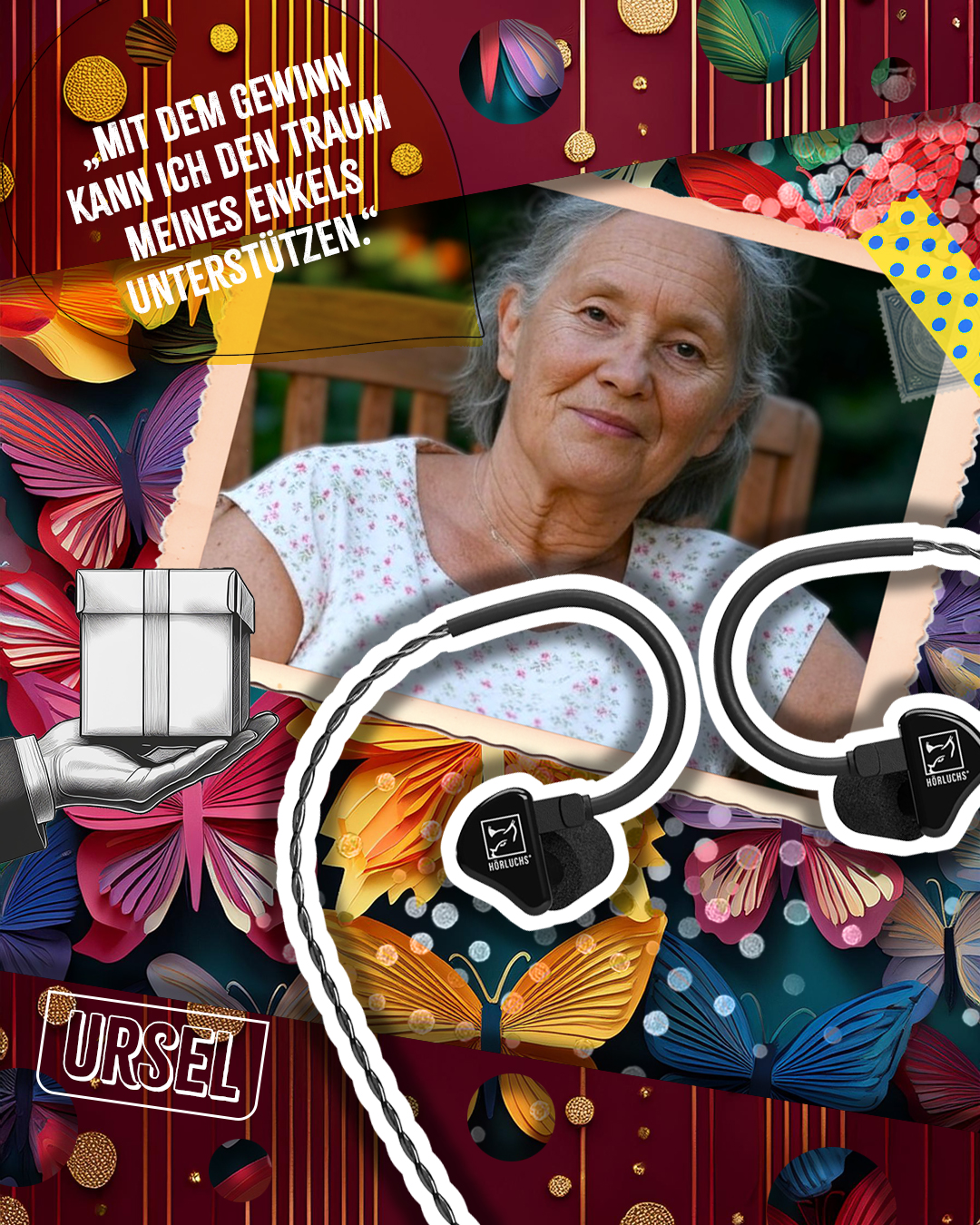 Gewinnercollage: Gewinnerin Ursel aus Bayern