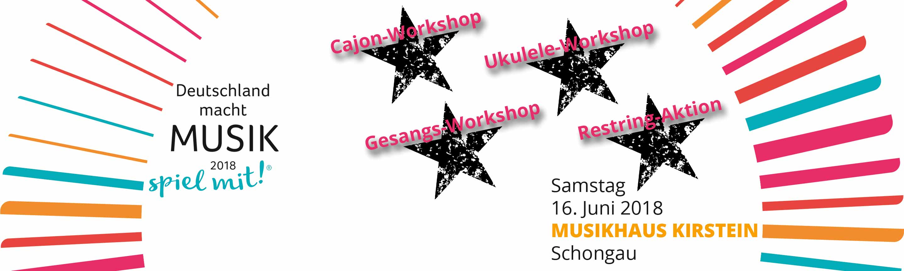 Das Musikhaus Kirstein in Schongau macht mit beim Aktionstag Deutschland macht Musik.