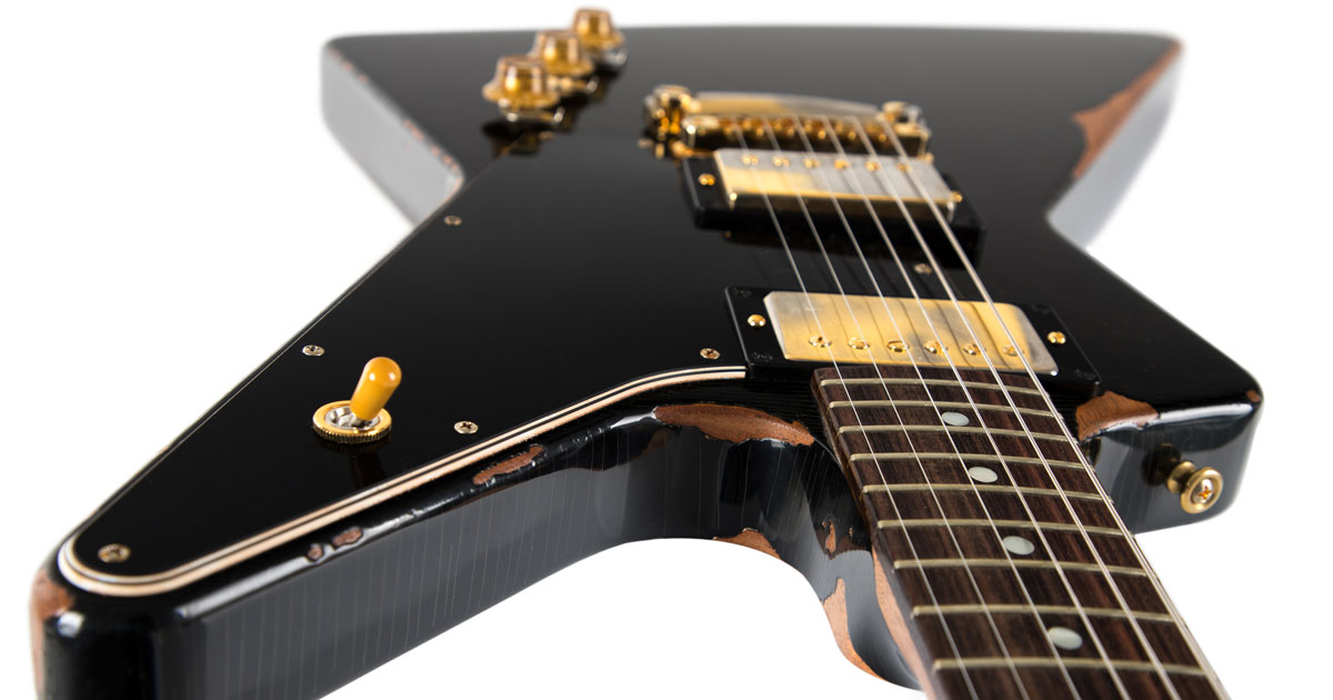 Gibson Heavy Aged 1958 Explorer Ol' Witch Ebony.