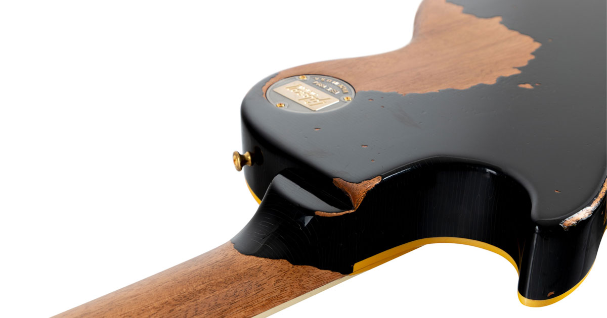 Gibson Heavy Aged 1958 Les Paul Standard Ol' Witch Ebony.