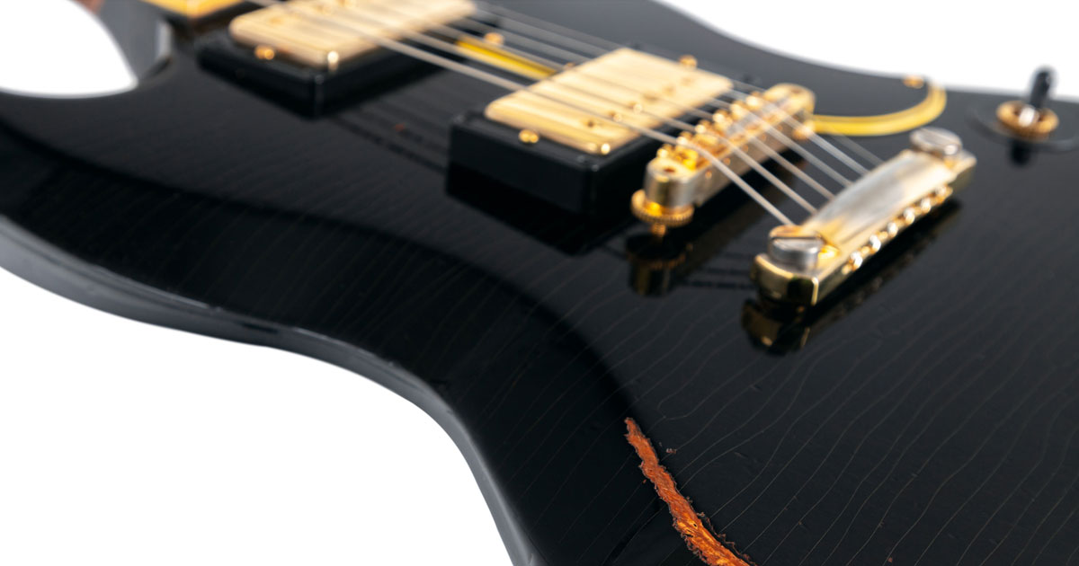 Gibson Heavy Aged 1961 SG Standard Ol' Witch Ebony.