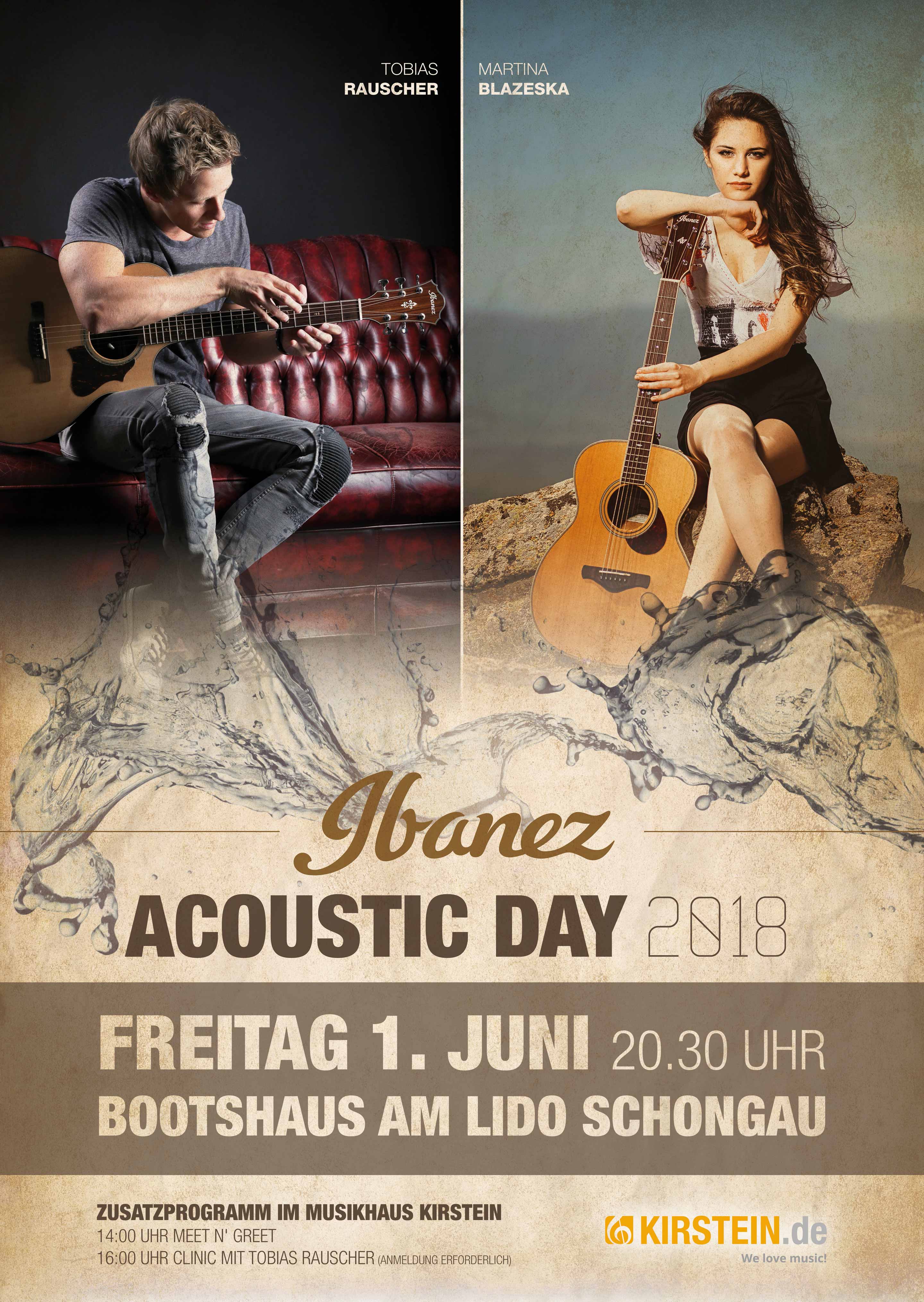 Der Ibanez Acoustic Day 2018 bietet in Schongau ein ganz besonderes Highlight.