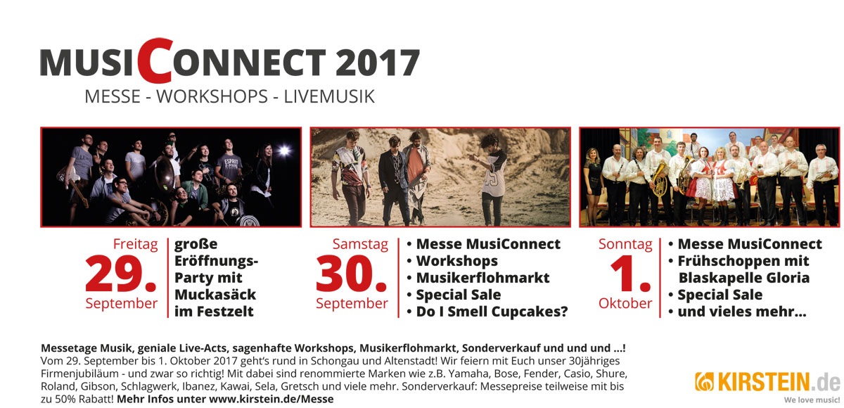 Das Programm und die Angebote der MusiConnect sind vielfältig.