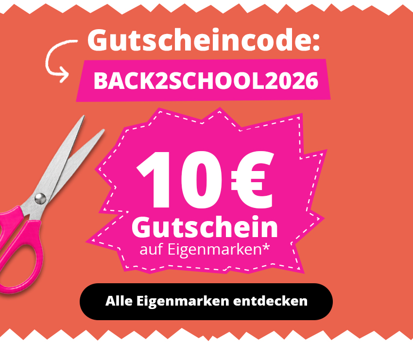 Mobiler Banner um mit dem Gutscheincode BACK2SCHOOL2026 bis zum 13. September 10 Euro auf Eigenmarken bei Musikhaus Kirstein zum Schulanfang zu sparen
