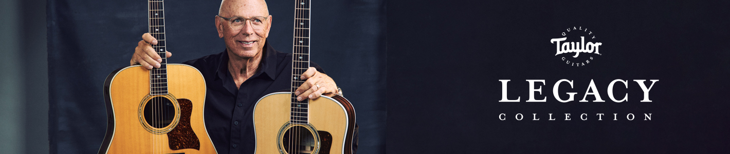 Decouvrez des maintenant des guitares acoustiques haut de gamme de la Taylor Legacy Collection chez Musikhaus Kirstein