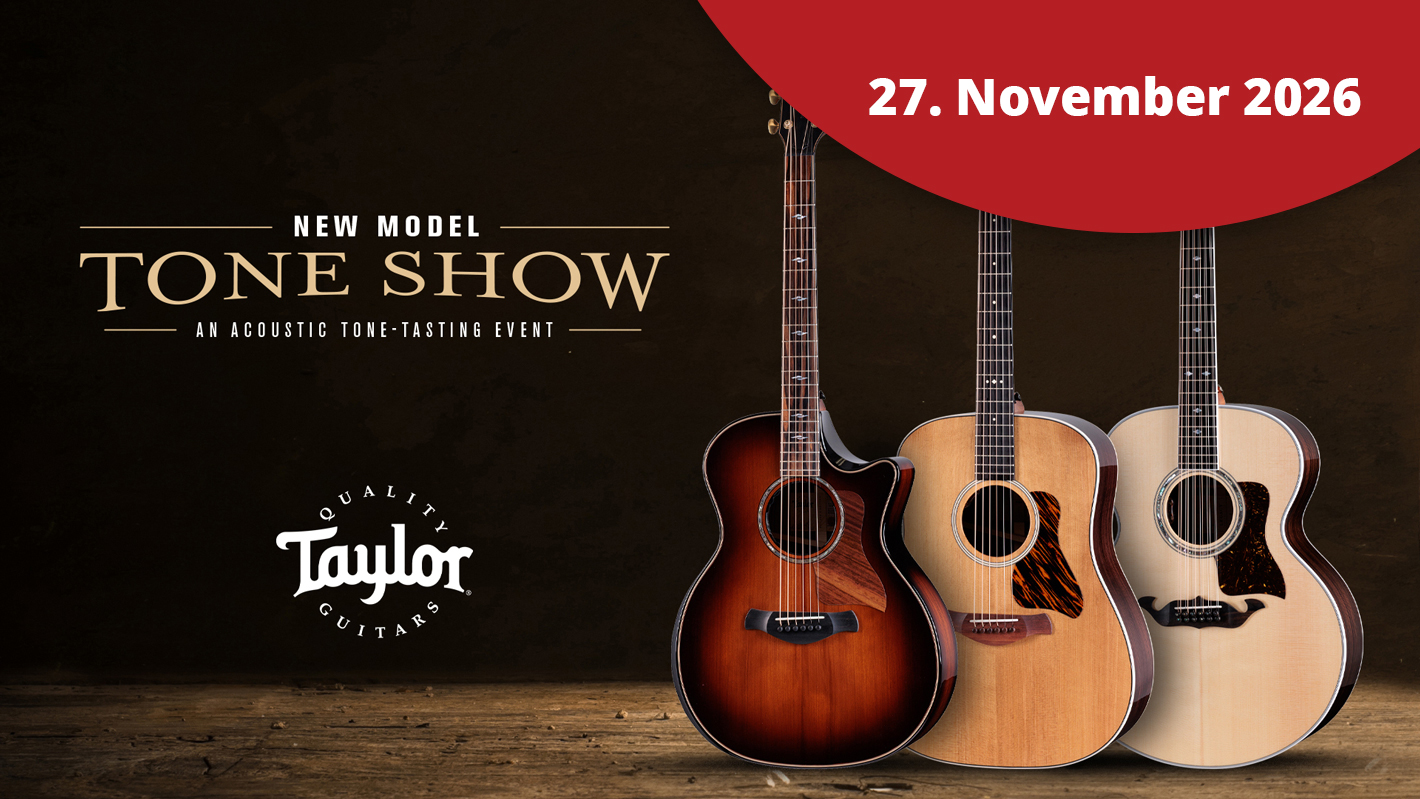 Taylor Tone Show 2026 im Musikhaus Kirstein in Schongau