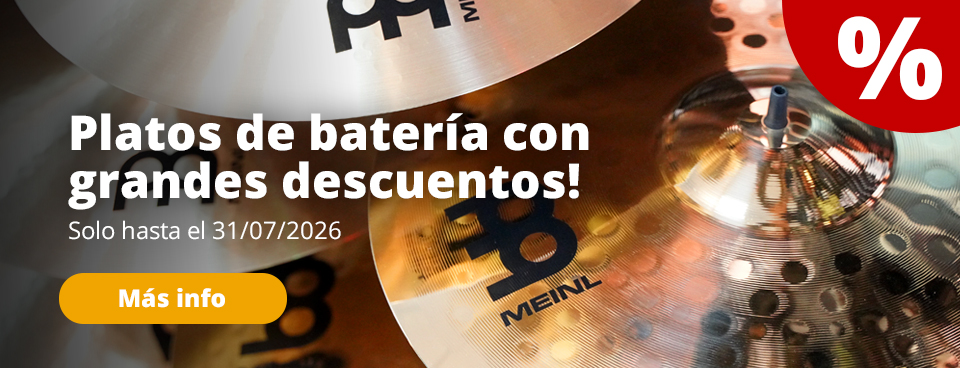 Platos de bateria con grandes descuentos en Musikhaus Kirstein