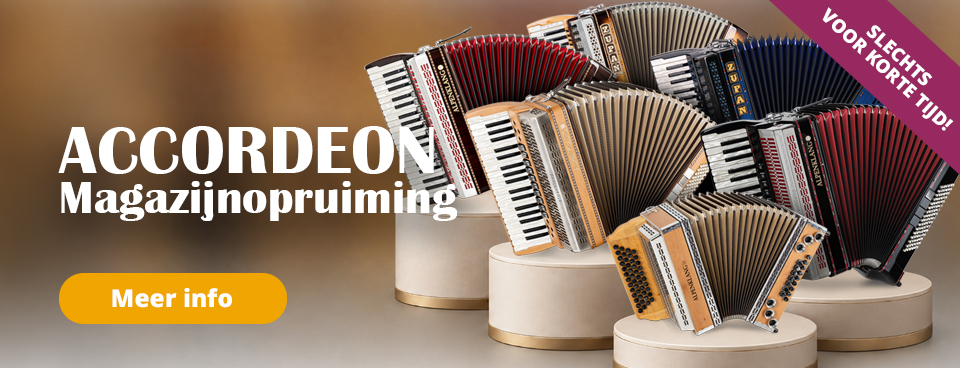 Accordeon magazijnopruiming