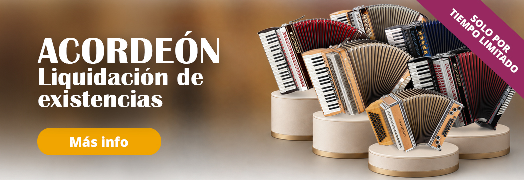 Liquidación de existencias en acordeones