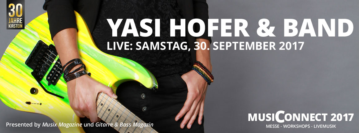 Live bei der MusiConnect 2017: Yasi Hofer und Band.