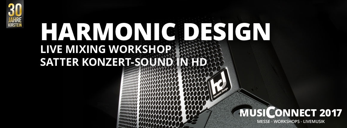 Harmonic Design Live Mixing Workshop bei der MusiConnect 2017.