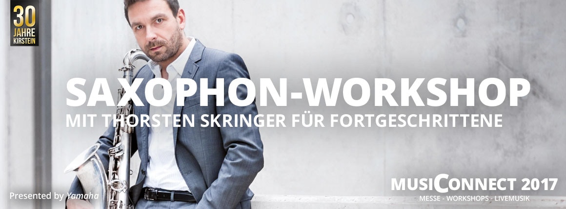 Yamaha Saxophon-Workshop mit Thorsten Skringer bei der MusiConnect 2017