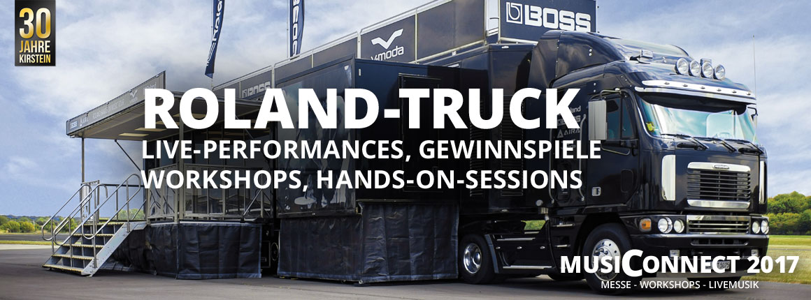 Mit dabei bei der MusiConnect 2017: der riesige Roland-Truck.