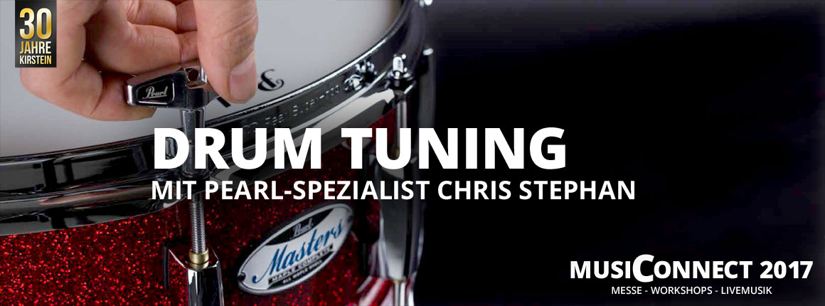Pearl Drum Tuning Workshop bei der MusiConnect 2017.