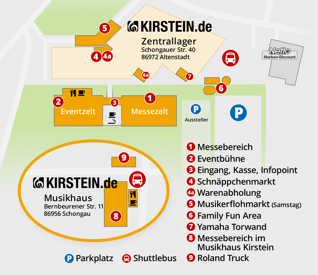Locations der MusiConnect 2017.